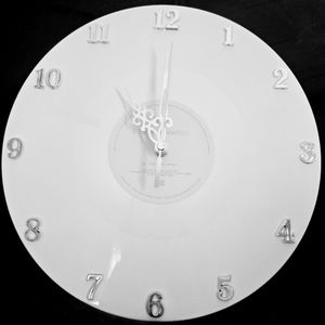 TTPD White Vinyl Clock
